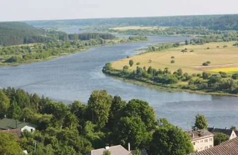 River loops 写真素材