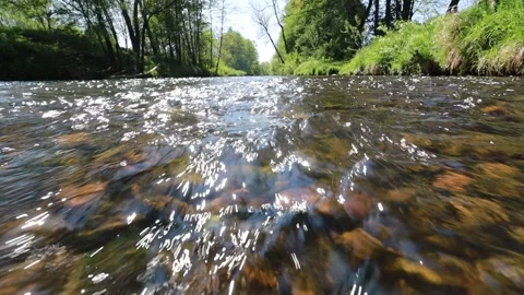 River with a lot of rocks in it Stock Footage 309194363