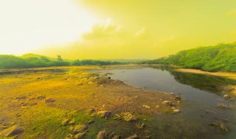 River is low Stock-Fotos