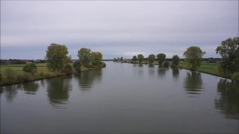 The river Maas in the Netherlands Stock Footage 118279351