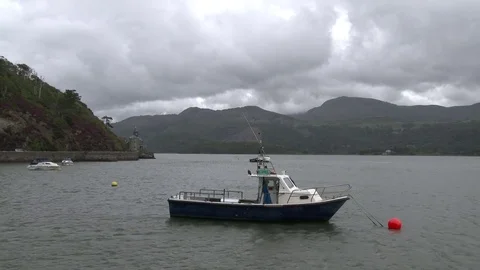 River Mawddach Estuary Stock Footage 79574725