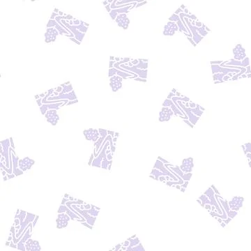 River on meadow glyph seamless pattern Stock Illustration