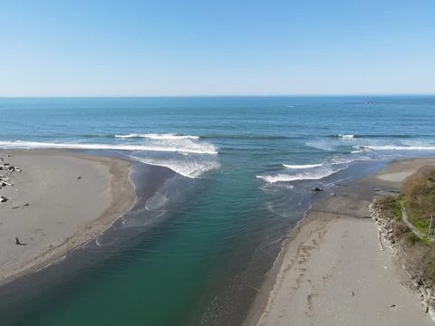 River Meets Ocean Foto stock