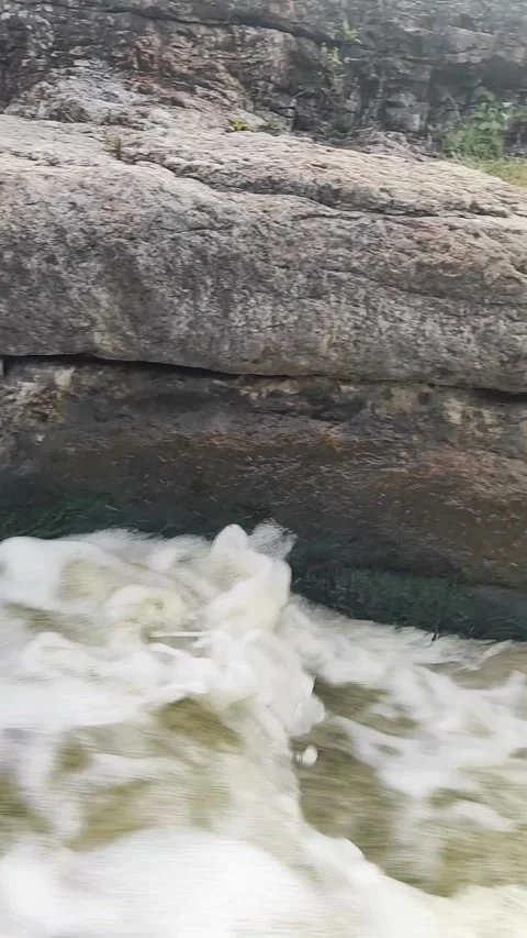 A river in the middle of a beautiful canyon Stock Footage 250650802