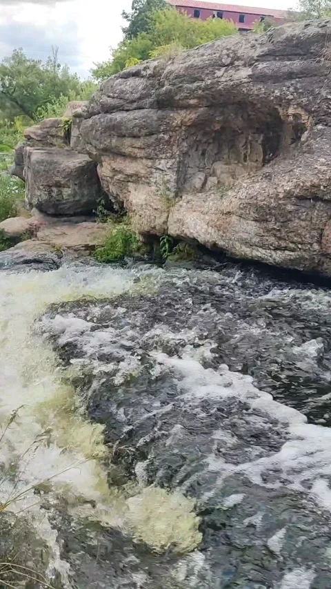 A river in the middle of a beautiful canyon Stock Footage 250651118