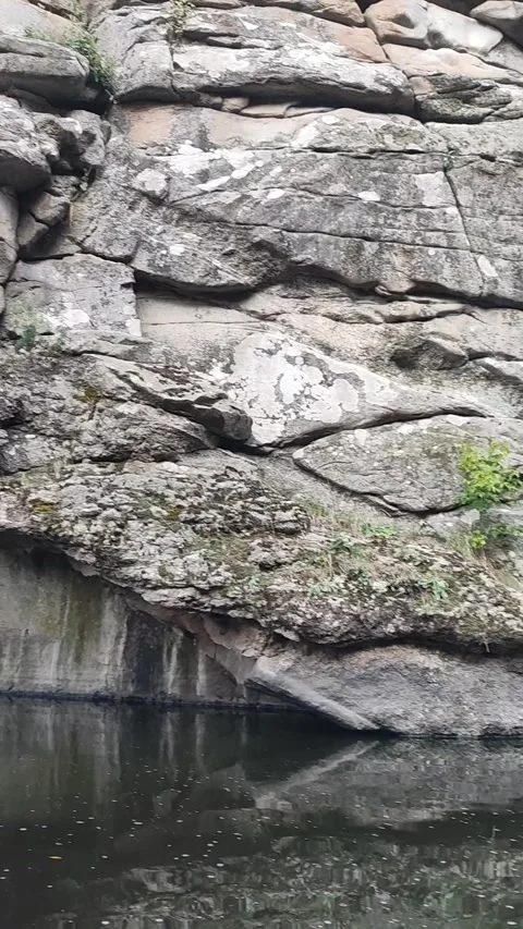A river in the middle of a beautiful canyon Stock Footage 250651263