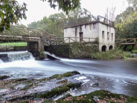 River mill in Pedroso Stock Photos