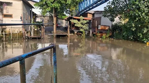 River Mining Activity with Boat Video stock 330445244