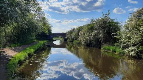 River mirroring Stock Photos