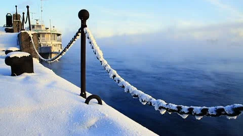 River, mist, 001 Stock Footage 10765986