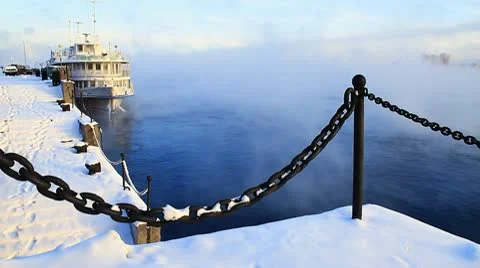 River, mist, 002 스톡 동영상 10766057