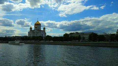 River Moscow Stock Photos