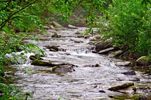 River mountain 1 Stock Photos