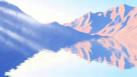 A River mountain with all the light of sky Stock Footage 306826052
