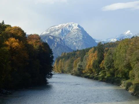 River to the mountain Stock Photos