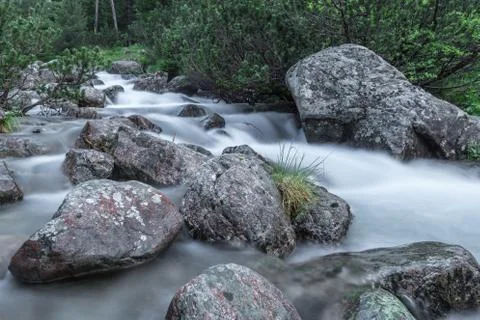 River in the mountain 库存照片