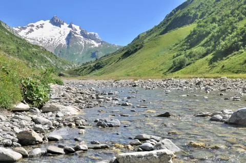 River in mountain Stock Photos