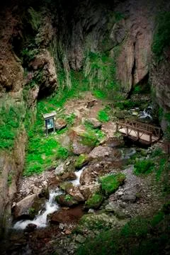 River in a mountain Stock Photos