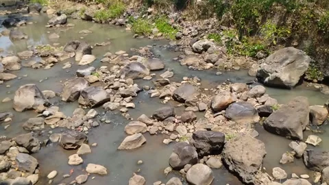 River with mountain stones Stock Footage 253980795