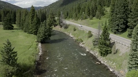 River In The Mountains 3 Stock Footage 281260805