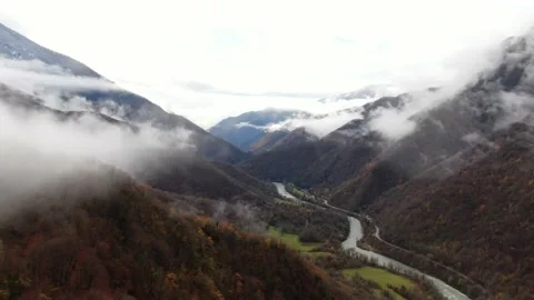 River in the mountains of Abkhazia Stock Footage 201871196