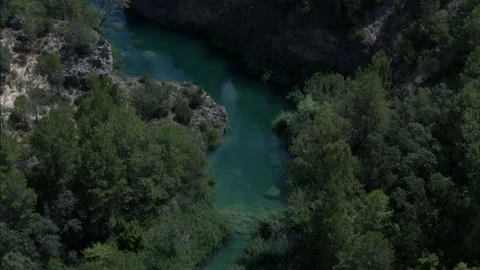 River, Mountains And Forest Landscape In Spain Stock Footage 231399951