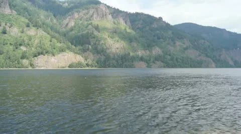 River Mountains Clouds 02 Stock Footage 11407293