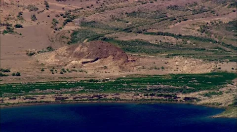 River Mountains Desert Stock Footage 40673514