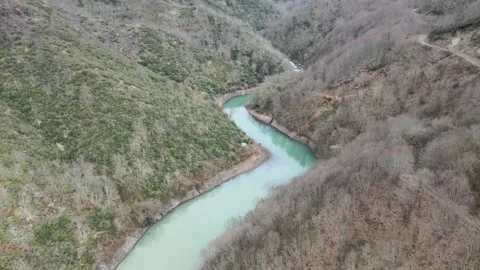 River mountains drone Stock-Footage 263869054