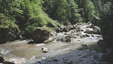 River in the mountains Stock Footage 77337290
