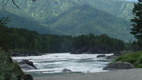 River in the mountains Stock Footage 204712390