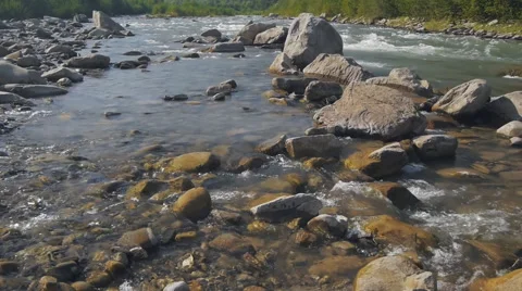 River, mountains, nature Stock Footage 41254208