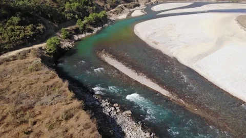 River in The mountains, Nepal Stock Footage 155277421