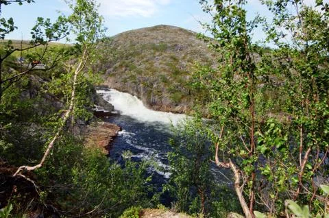 River in mountains Stock Photos
