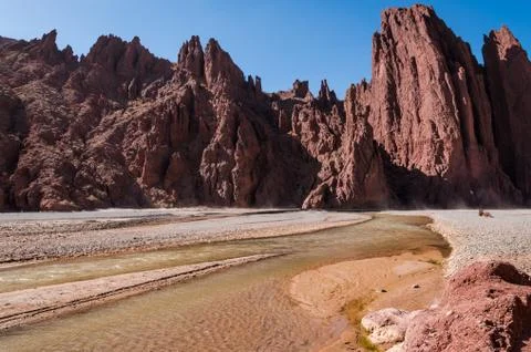 River in mountains Stock Photos