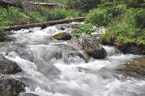 River in mountains Stock Photos