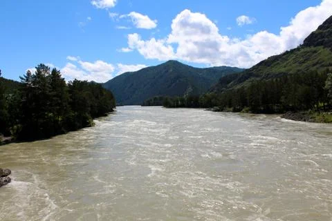 River in the mountains Stock Photos