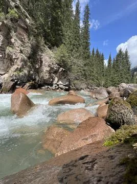 River in the mountains Foto stock