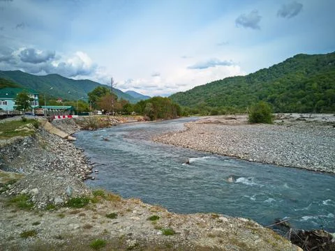 River in the mountains Stock Photos