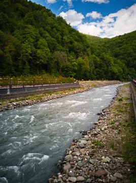 River in the mountains Stock Photos