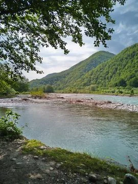 River in the mountains Stock Photos