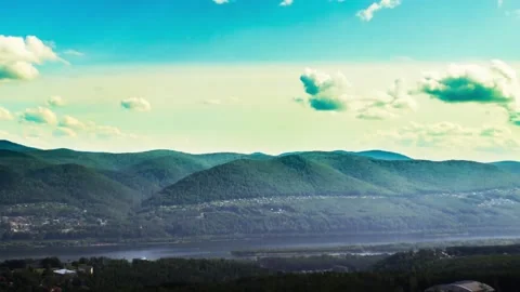 The river in the mountains. Time lapse Video Stock-Footage 212804983