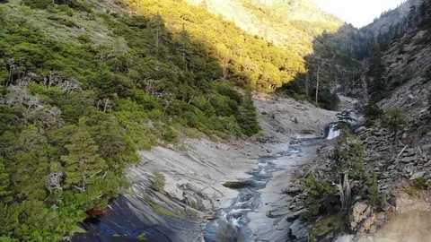 RIver in the mountains Yosemite Stock Footage 114417443