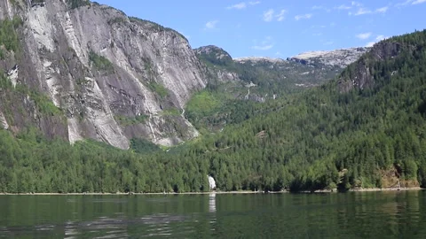 River Mouth and waterfall Stock Footage 137912614
