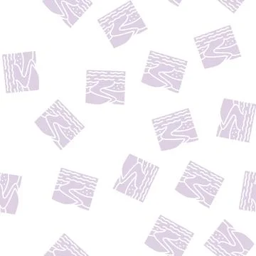 River mouth glyph seamless pattern Stock Illustration