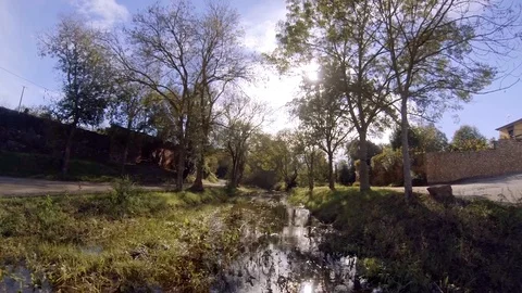 River from Munells (Girona) Stock Footage 103572939