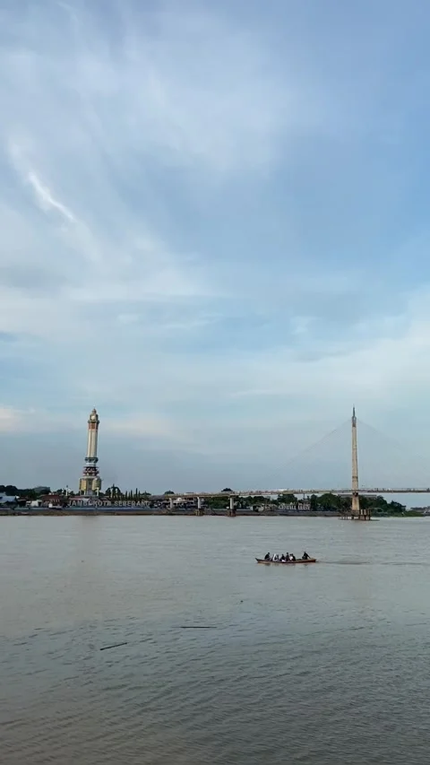 River with murky water Stock Footage 276568869