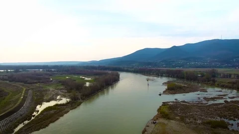 River near mountains Stock Footage 73912692