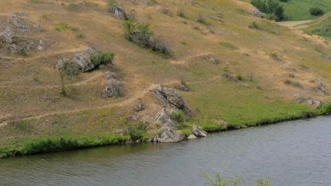The River Near The Ravine Stock Footage 126966980