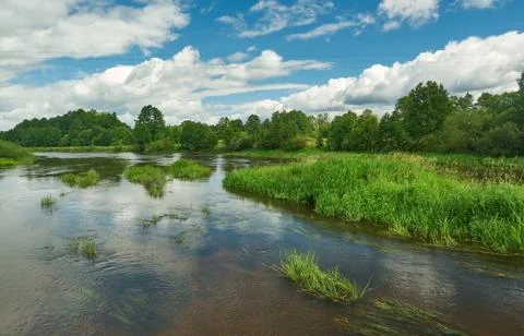 River Neman , Belarus. Foto stock